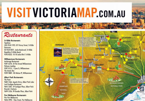 Visit Victoria Tourist Map